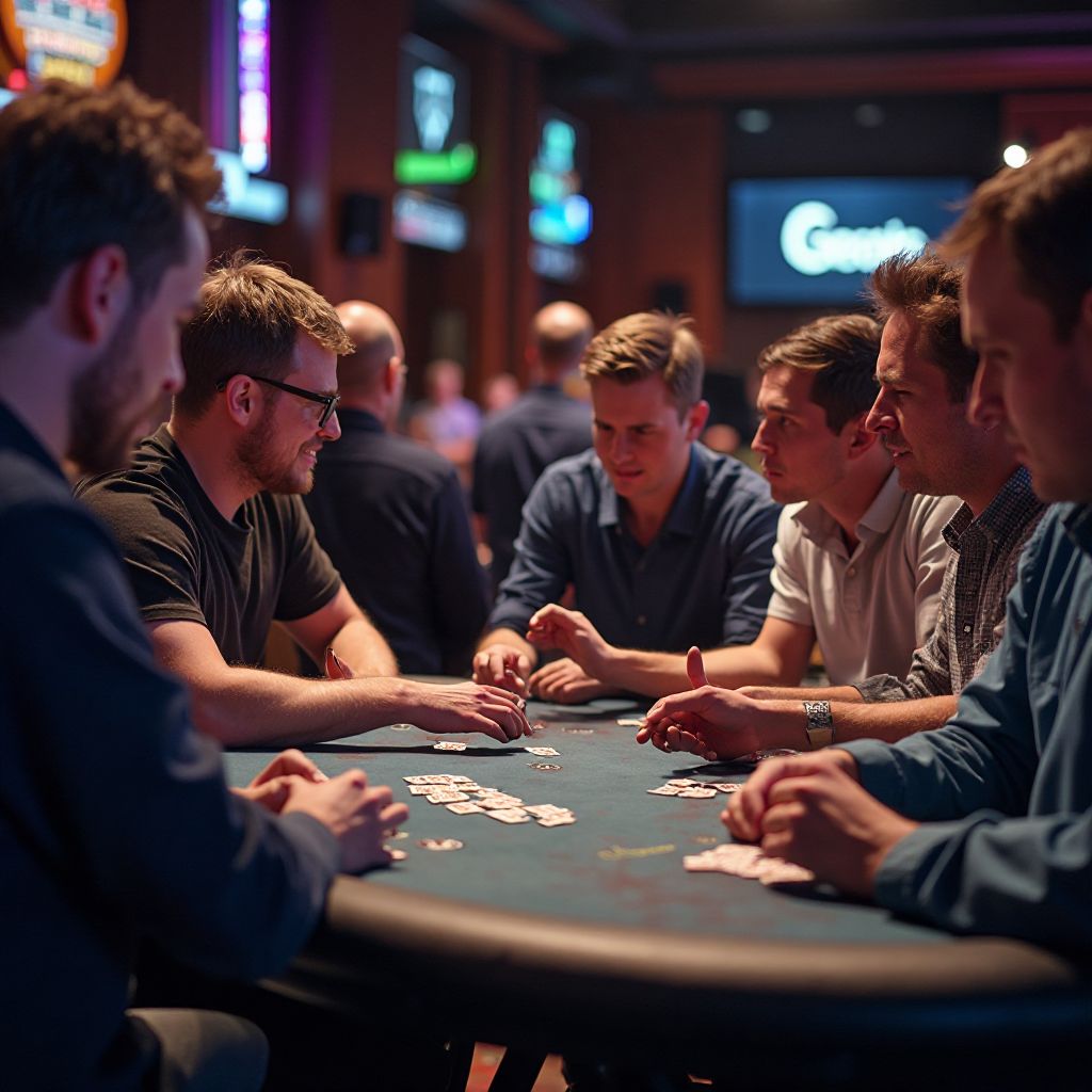 Community event with adult gamers networking